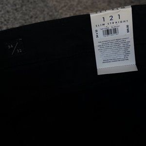 Lucky Jeans Black Slim Straight 34x32 NWT